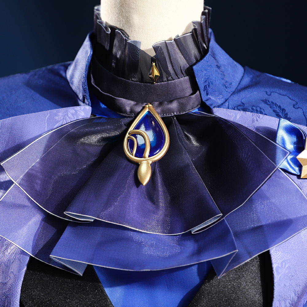 Genshin Impact Dark Furina Focalors Hydro Archon Fontaine Cospaly Costume