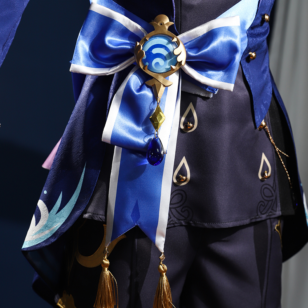 Genshin Impact Dark Furina Focalors Hydro Archon Fontaine Cospaly Costume