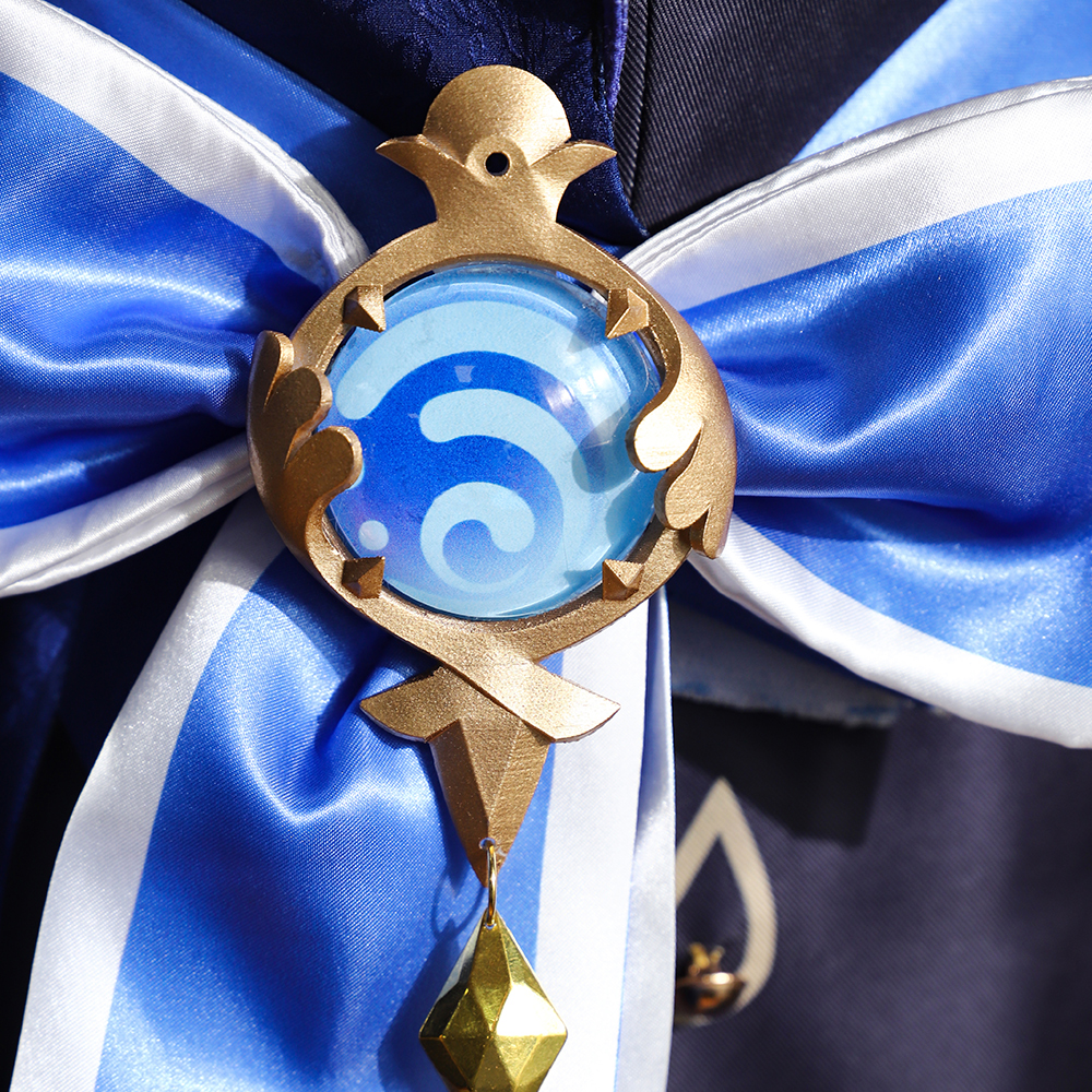 Genshin Impact Dark Furina Focalors Hydro Archon Fontaine Cospaly Costume