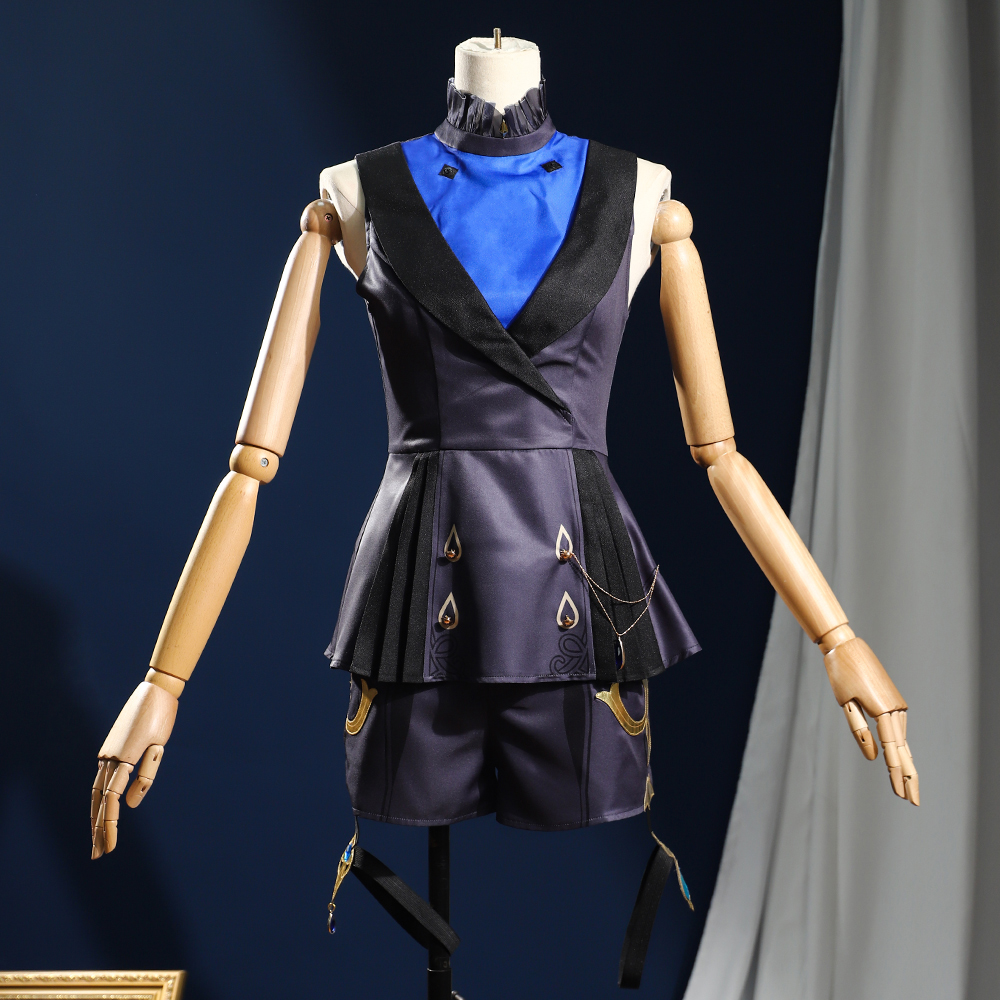 Genshin Impact Dark Furina Focalors Hydro Archon Fontaine Cospaly Costume