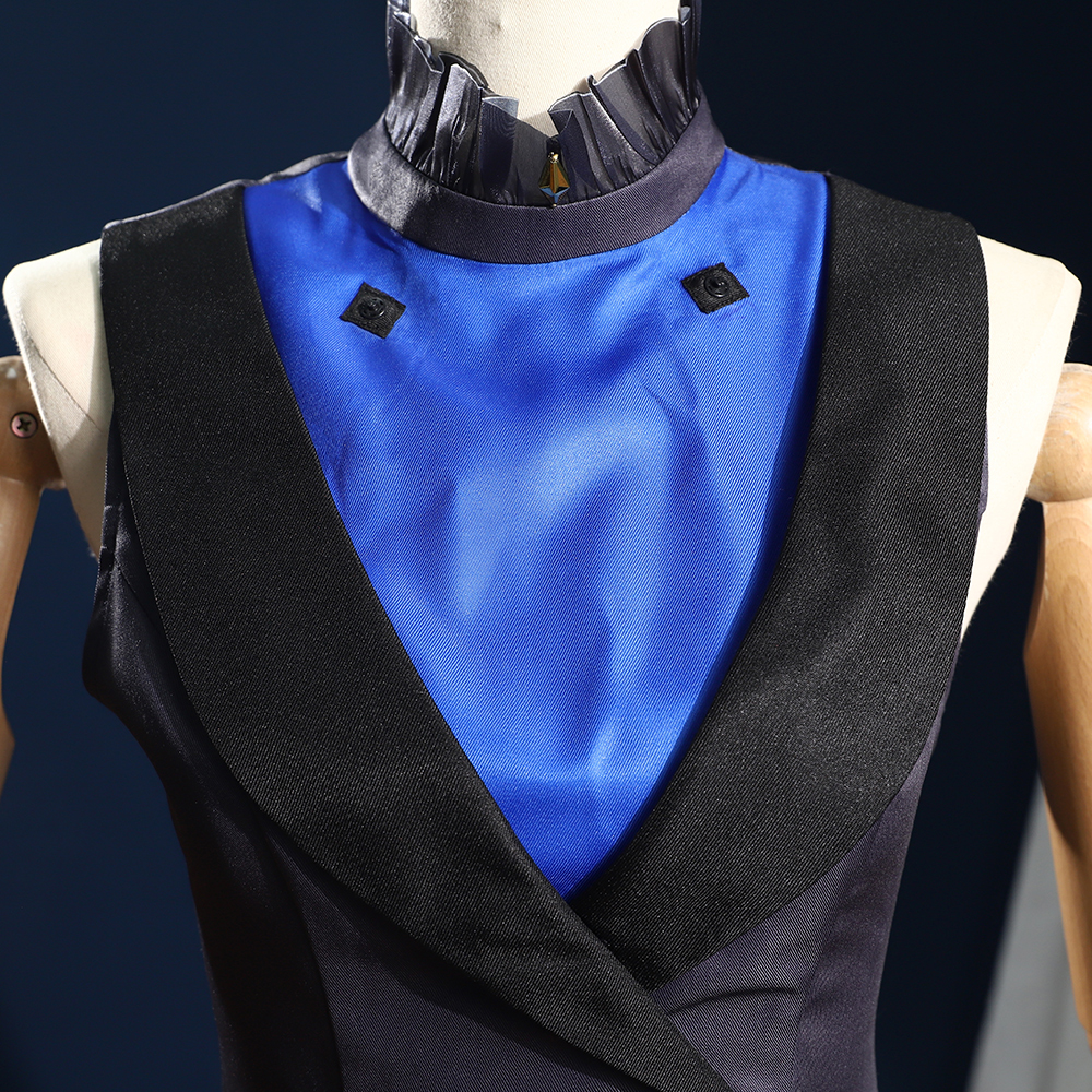 Genshin Impact Dark Furina Focalors Hydro Archon Fontaine Cospaly Costume