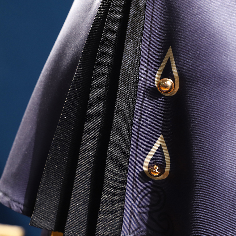 Genshin Impact Dark Furina Focalors Hydro Archon Fontaine Cospaly Costume