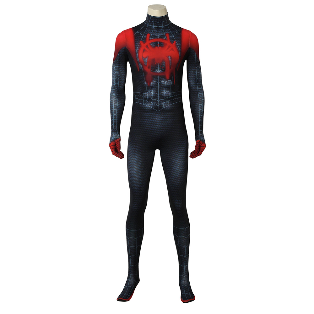Movie Spider-Man: Into the Spider-Verse Miles Morales Cosplay Costume Halloween Costume Sets J4185