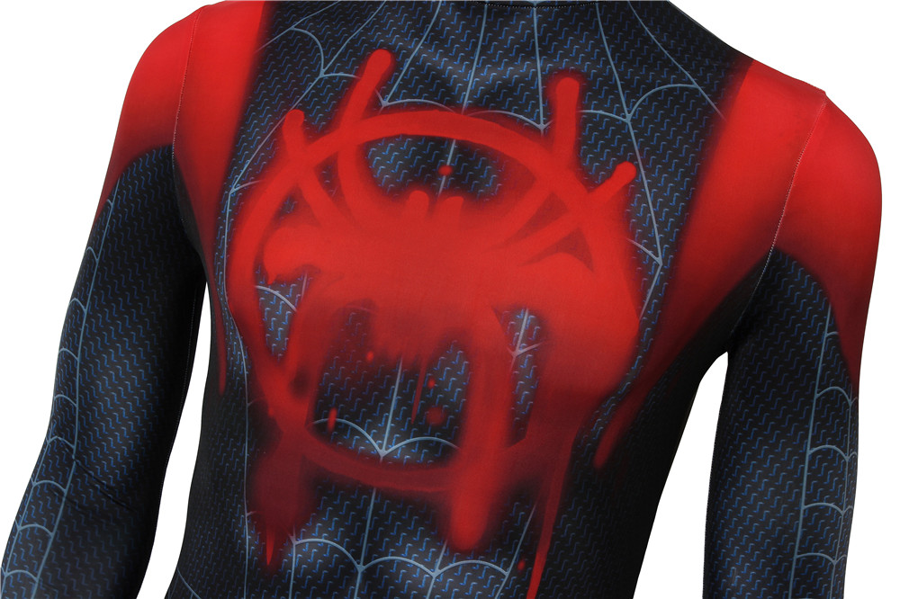 Movie Spider-Man: Into the Spider-Verse Miles Morales Cosplay Costume Halloween Costume Sets J4185