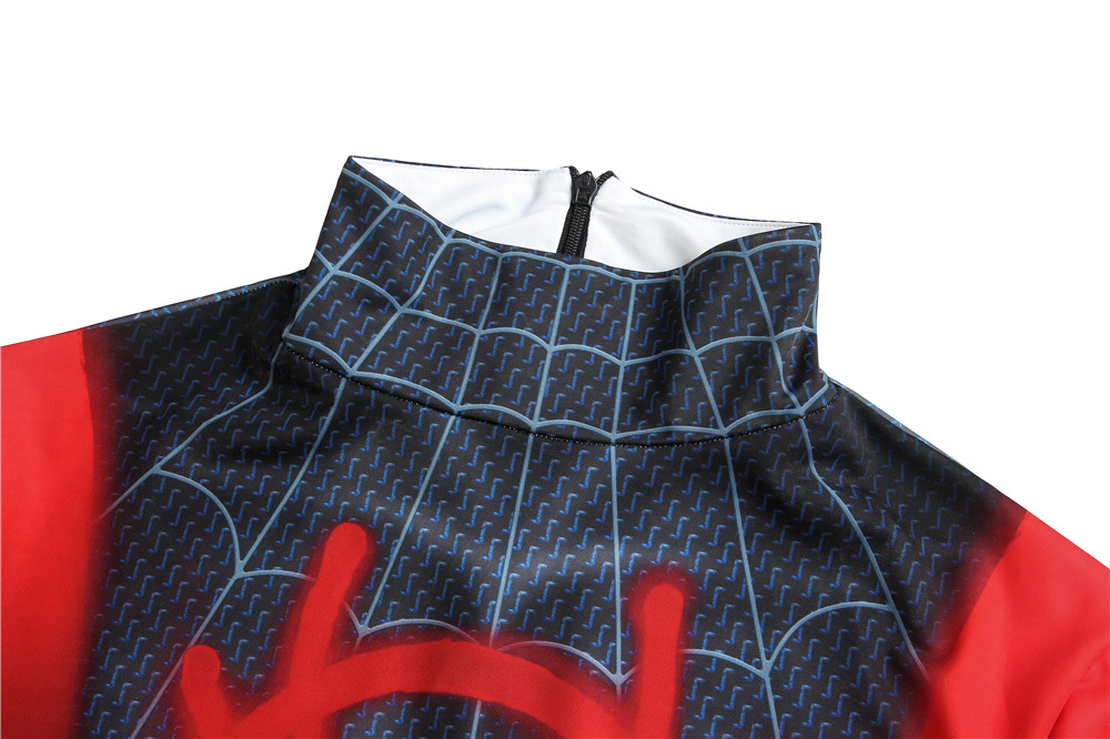 Movie Spider-Man: Into the Spider-Verse Miles Morales Cosplay Costume Halloween Costume Sets J4185