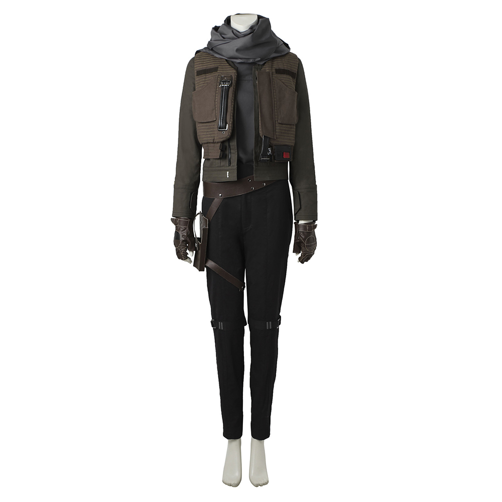 Movie Rogue One A Star Wars Story Jyn Erso Cosplay Costume