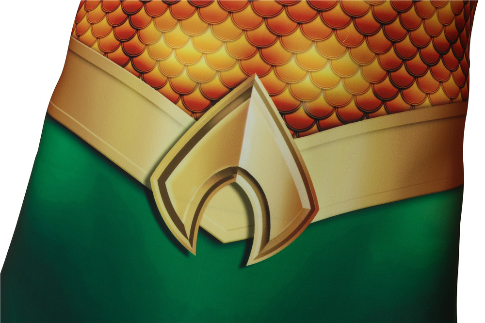 DC Movie Aquaman Arthur Curry and The Lost Kingdom Cosplay Costume Jumpsuit Halloween Outfits Trident  J4241