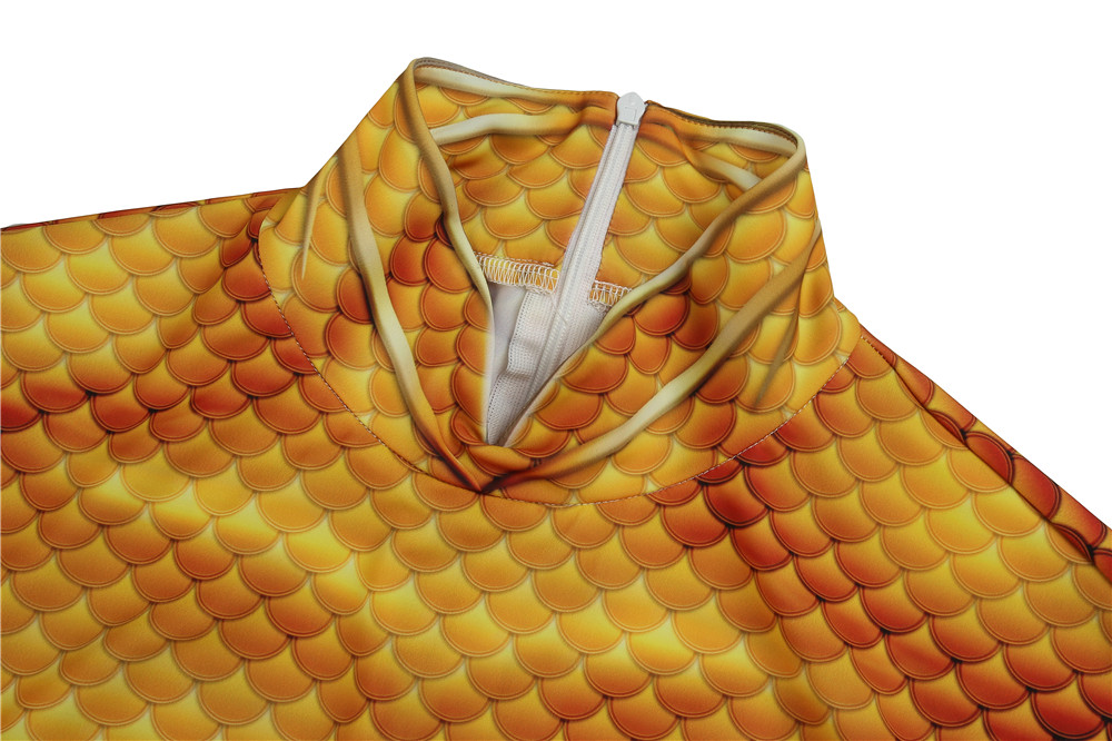 DC Movie Aquaman Arthur Curry and The Lost Kingdom Cosplay Costume Jumpsuit Halloween Outfits Trident  J4241