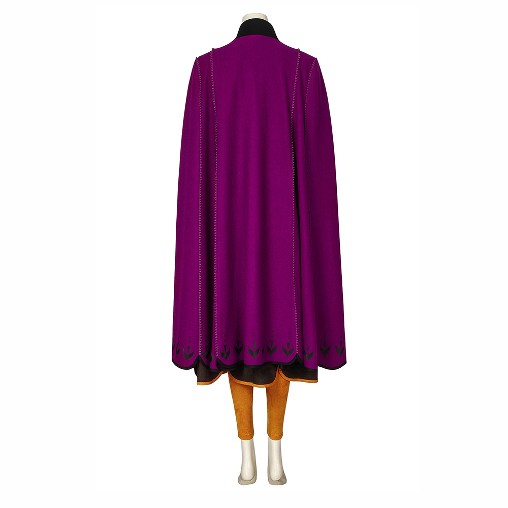 Frozen 2 Anna Costume Cosplay Anna Princess Dress Snow Queen Uniform Suit Outfit Movie 4540