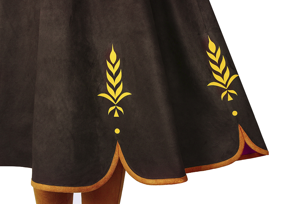 Frozen 2 Anna Costume Cosplay Anna Princess Dress Snow Queen Uniform Suit Outfit Movie 4540