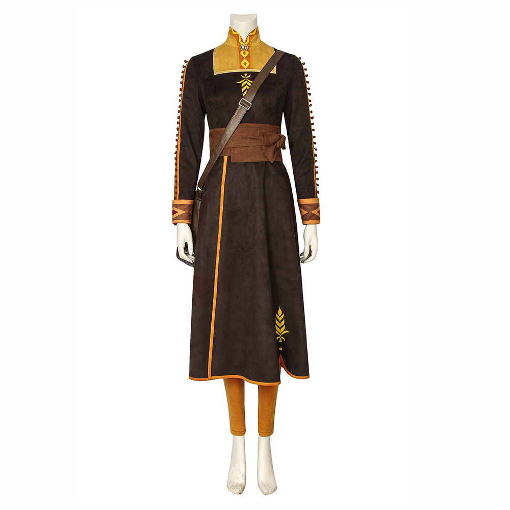 Frozen 2 Anna Costume Cosplay Anna Princess Dress Snow Queen Uniform Suit Outfit Movie 4540