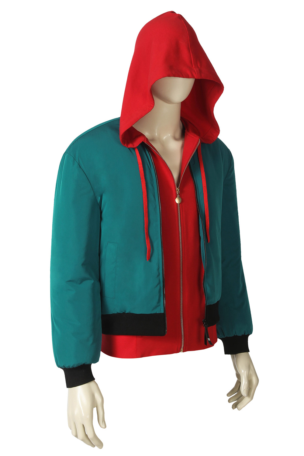 Spider-Man: Into the Spider-Verse Miles Morales Coat, Pants And Belt  Cosplay Costume Halloween Costume Sets J4362