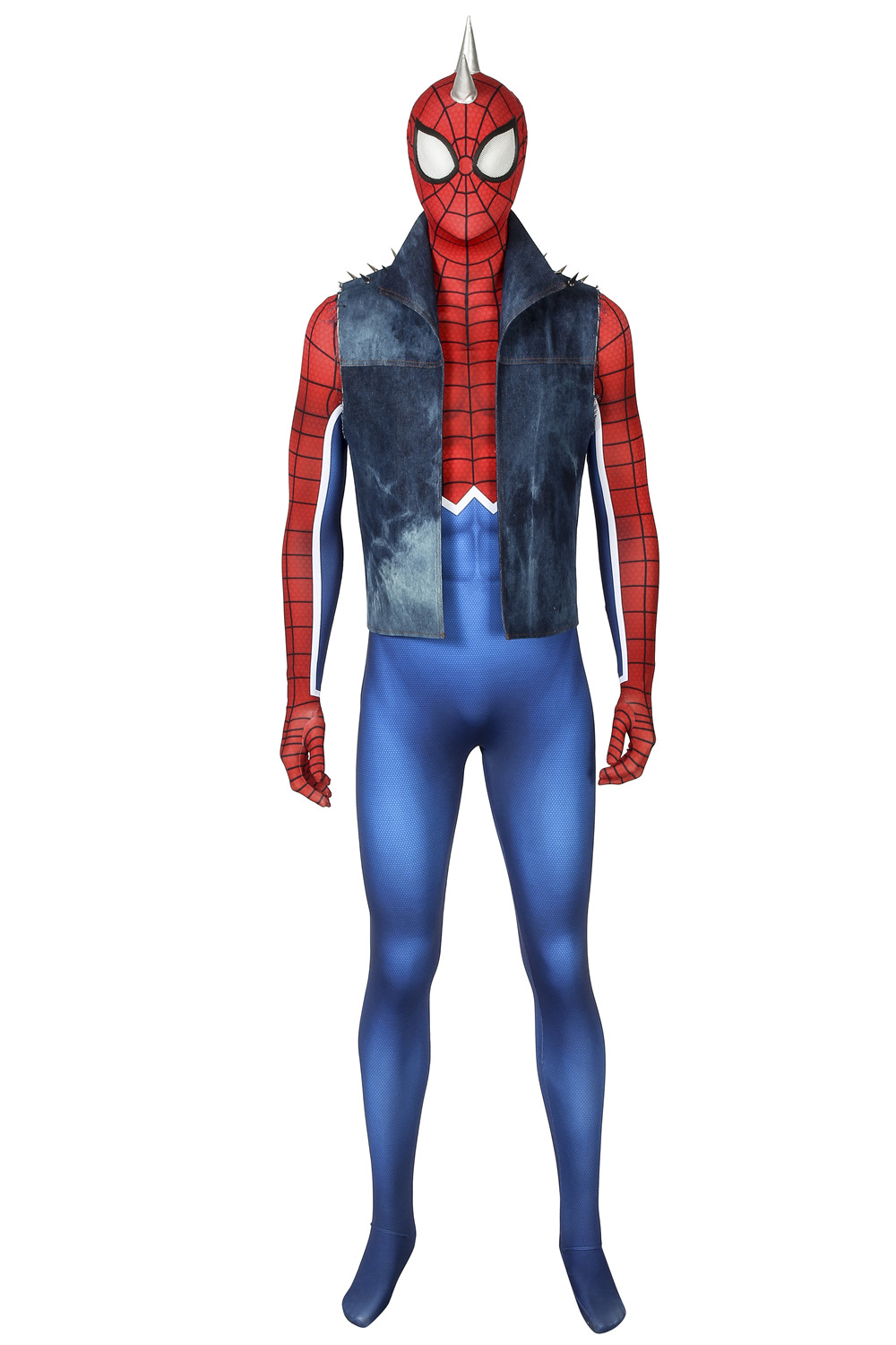 Movie Spider-Man PS4 Punk Rock Cosplay Costume Halloween Costume Sets J4216