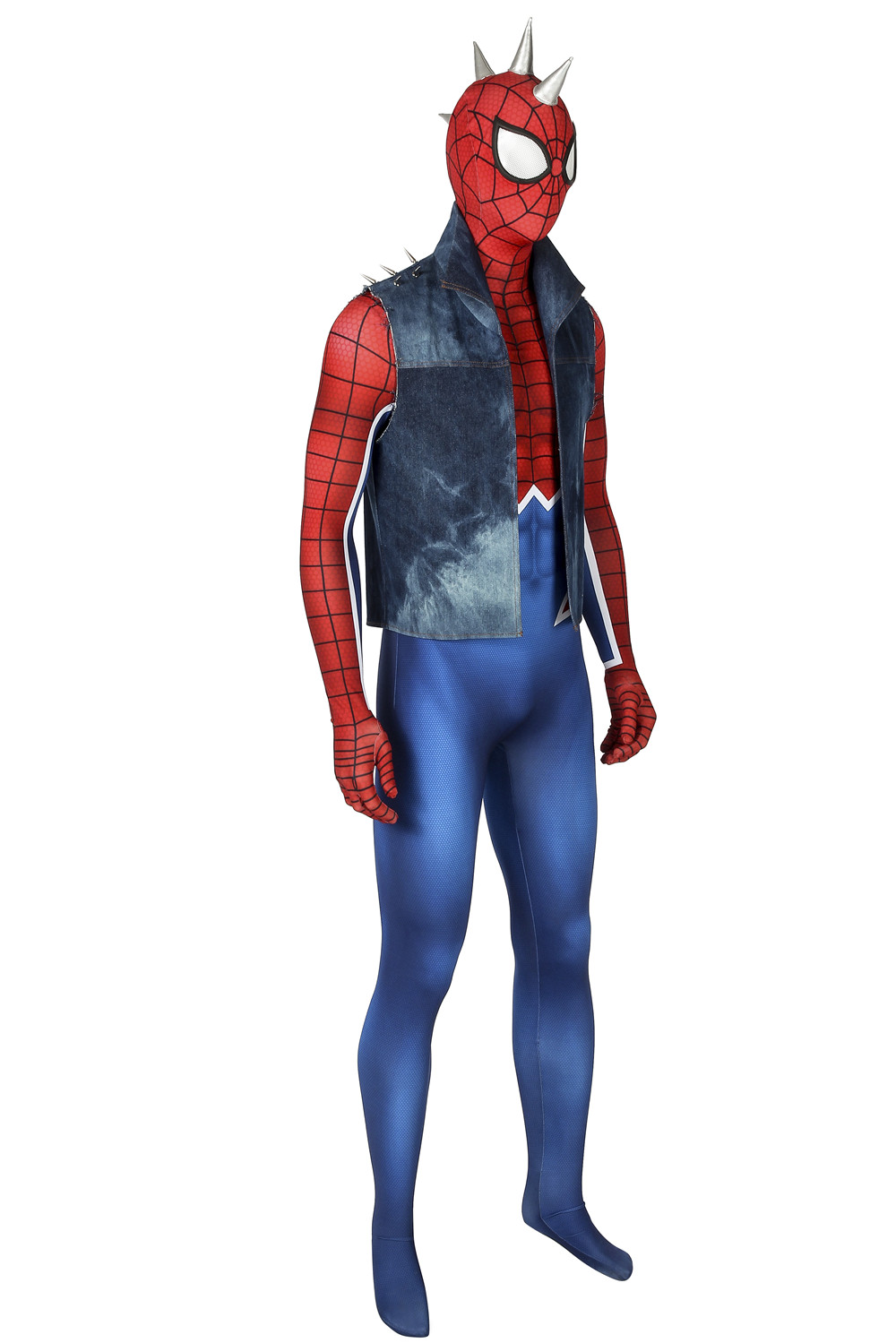 Movie Spider-Man PS4 Punk Rock Cosplay Costume Halloween Costume Sets J4216