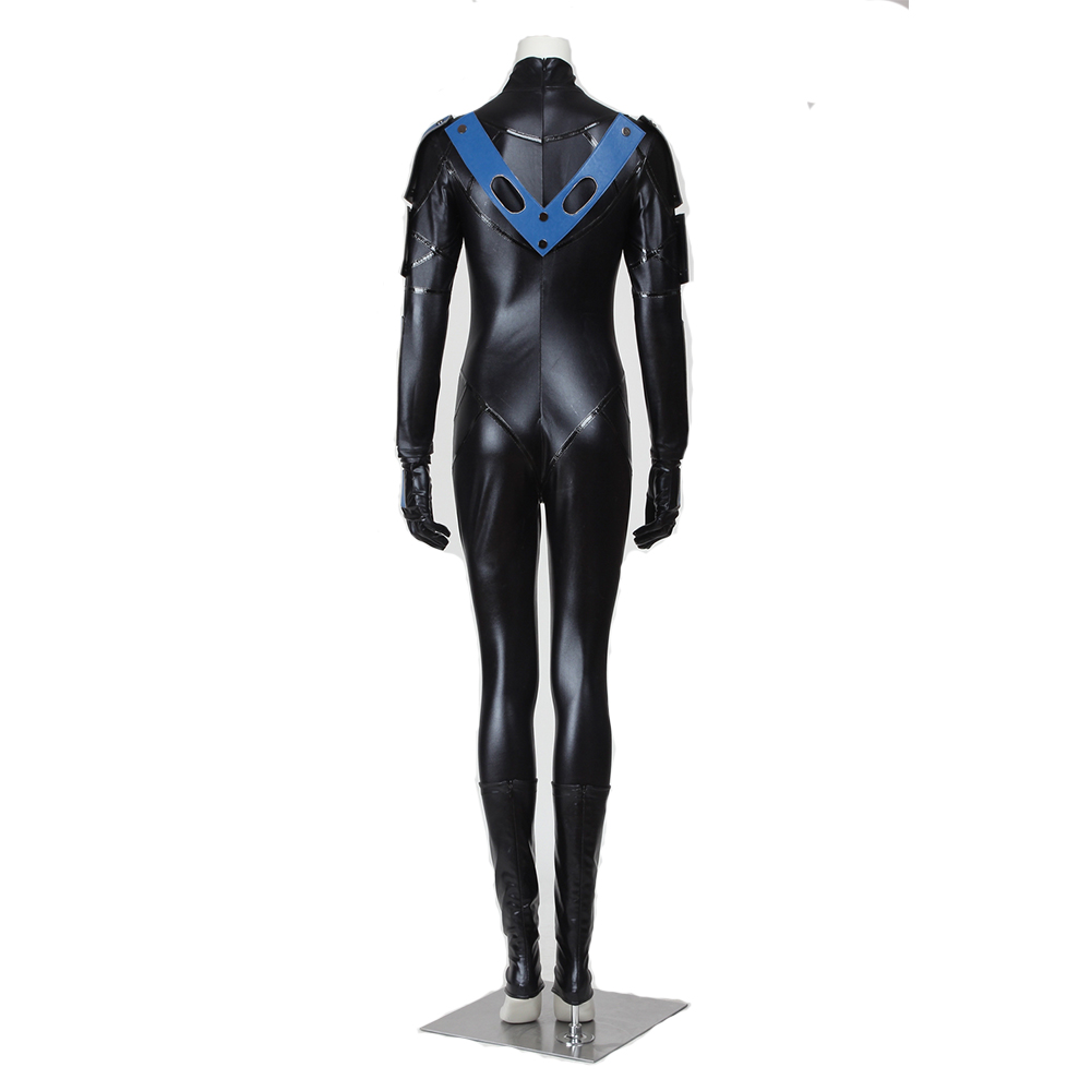 Batman Arkham City Nightwing Female Cosplay Costume DC Movie 3353