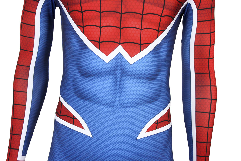 Movie Spider-Man PS4 Punk Rock Cosplay Costume Halloween Costume Sets J4216