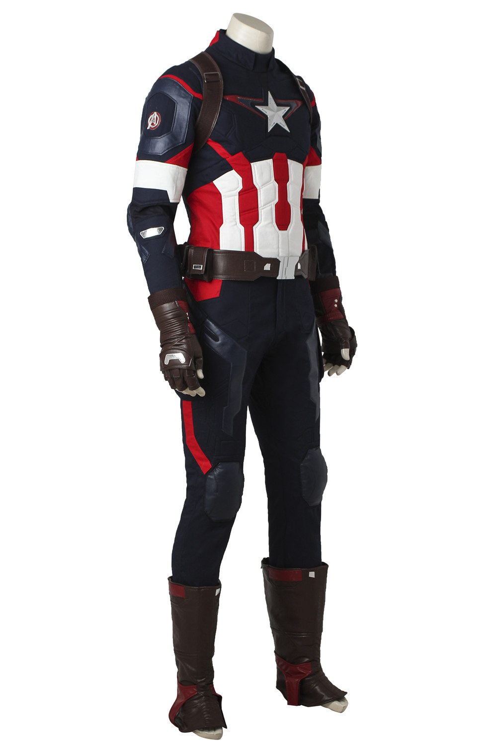 Marvel Movie Avengers 2 Age of Ultron Captain America Steve Rogersrs Cosplay Costume Halloween Costume Sets 3678