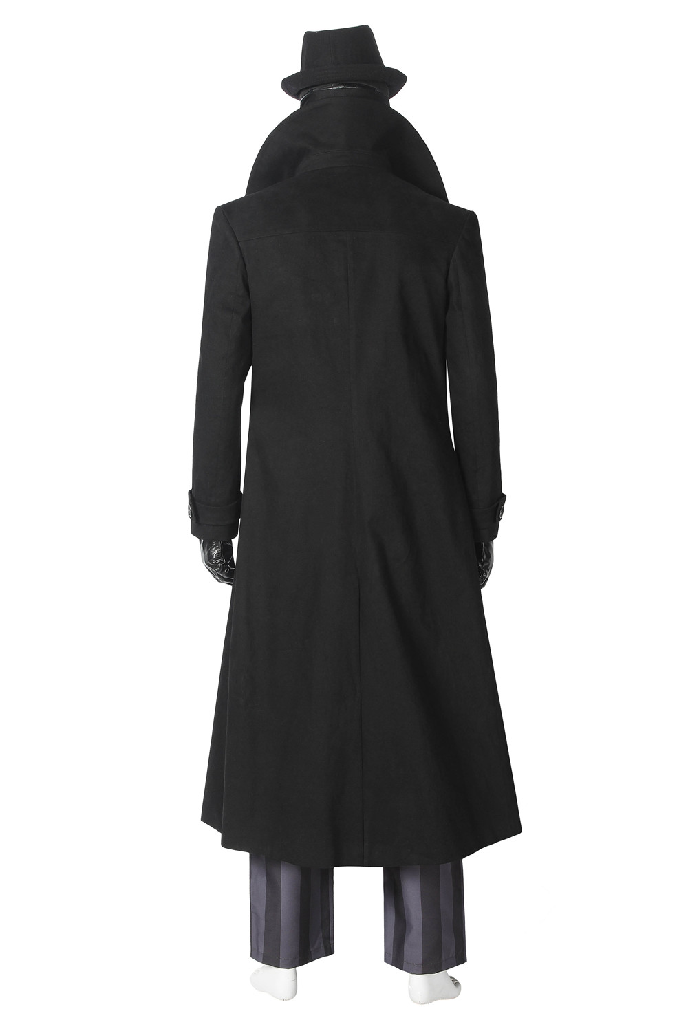 Cosplay Spider-Man Into The Spider-Verse Custome Outfit Coat Hat Shoes Black Set DC Movie 4363