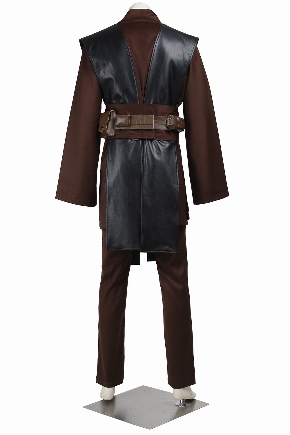Movie Star Wars Anakin Skywalker Darth Vader Jedi Knight Cosplay Costume Full Set Version B Brown Cape for Halloween Carnival
