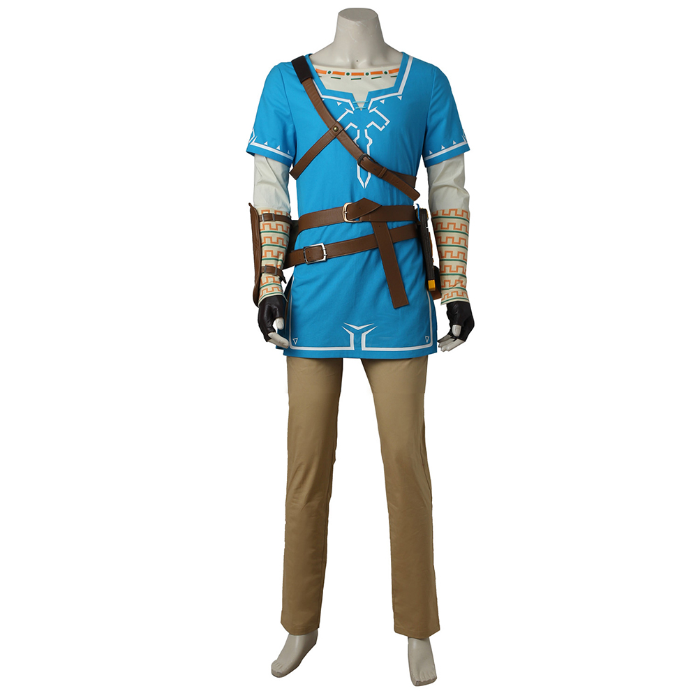 Game The Legend of Zelda: Breath of the Wild Link Cosplay Costume Halloween Costume Sets 3736