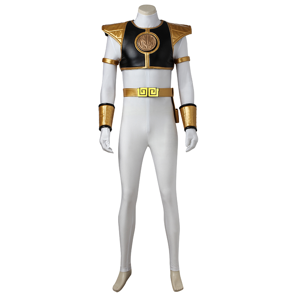Power Rangers Kyoryu Sentai White Ranger Cosplay Costume Boots