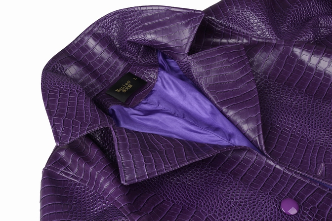 Suicide Squad Batman Cosplay The Joker Jared Leto Costume Purple Trench Coat