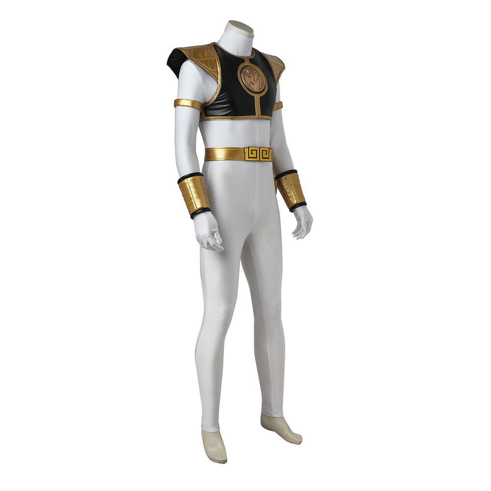 Power Rangers Kyoryu Sentai White Ranger Cosplay Costume Boots