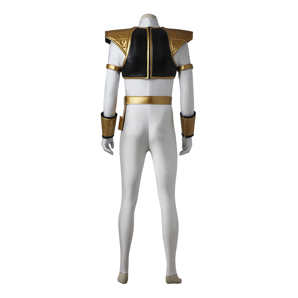 Power Rangers Kyoryu Sentai White Ranger Cosplay Costume Boots