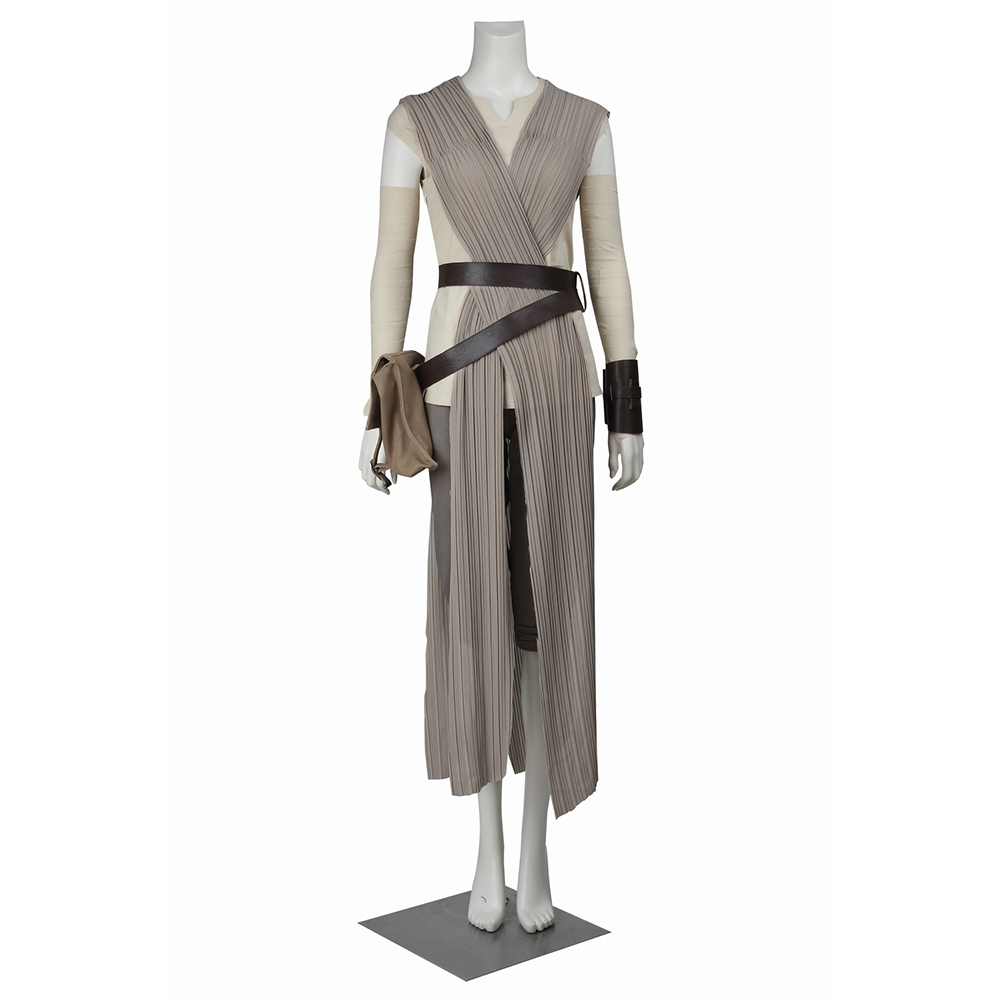 Movie Star Wars Episode VII – The Force Awakens Rey Cosplay Costume Uniform Full Set