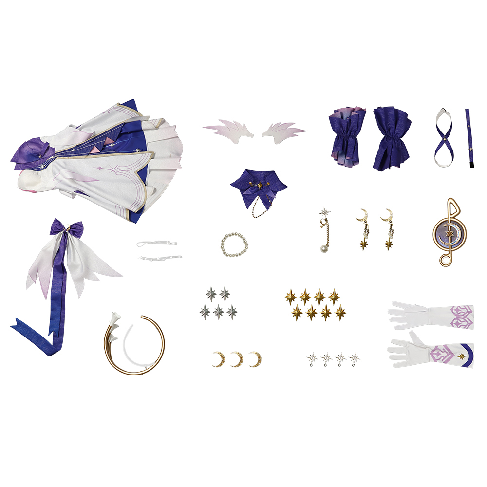 Game Honkai Star Rail Robin Cosplay Costume Outfit Halloween Costume Sets R20240208