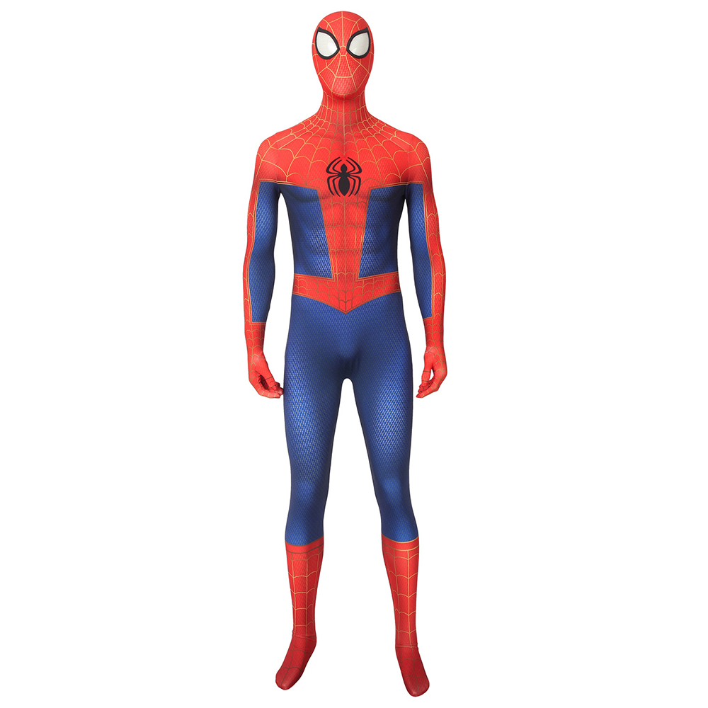 Movie Spider-Man: Into the Spider-Verse Spider-Man Peter Parker Cosplay Costume Halloween Costume Sets J4186