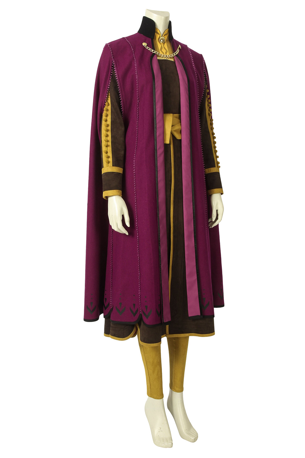 Movie Frozen 2 Anna Costume Cosplay Anna Princess Dress Snow Queen Uniform Suit Outfit 4388