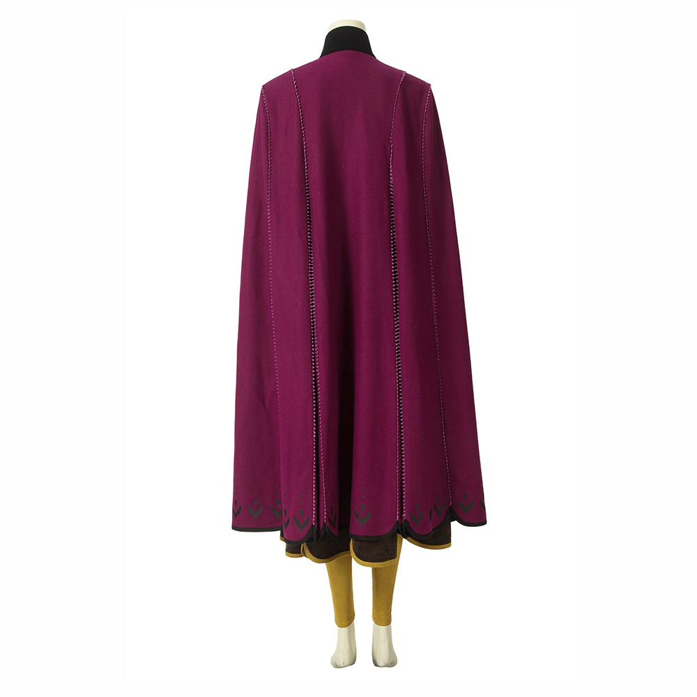 Movie Frozen 2 Anna Costume Cosplay Anna Princess Dress Snow Queen Uniform Suit Outfit 4388