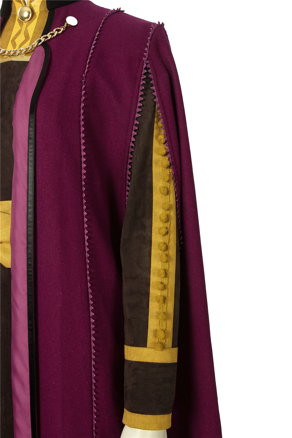 Movie Frozen 2 Anna Costume Cosplay Anna Princess Dress Snow Queen Uniform Suit Outfit 4388