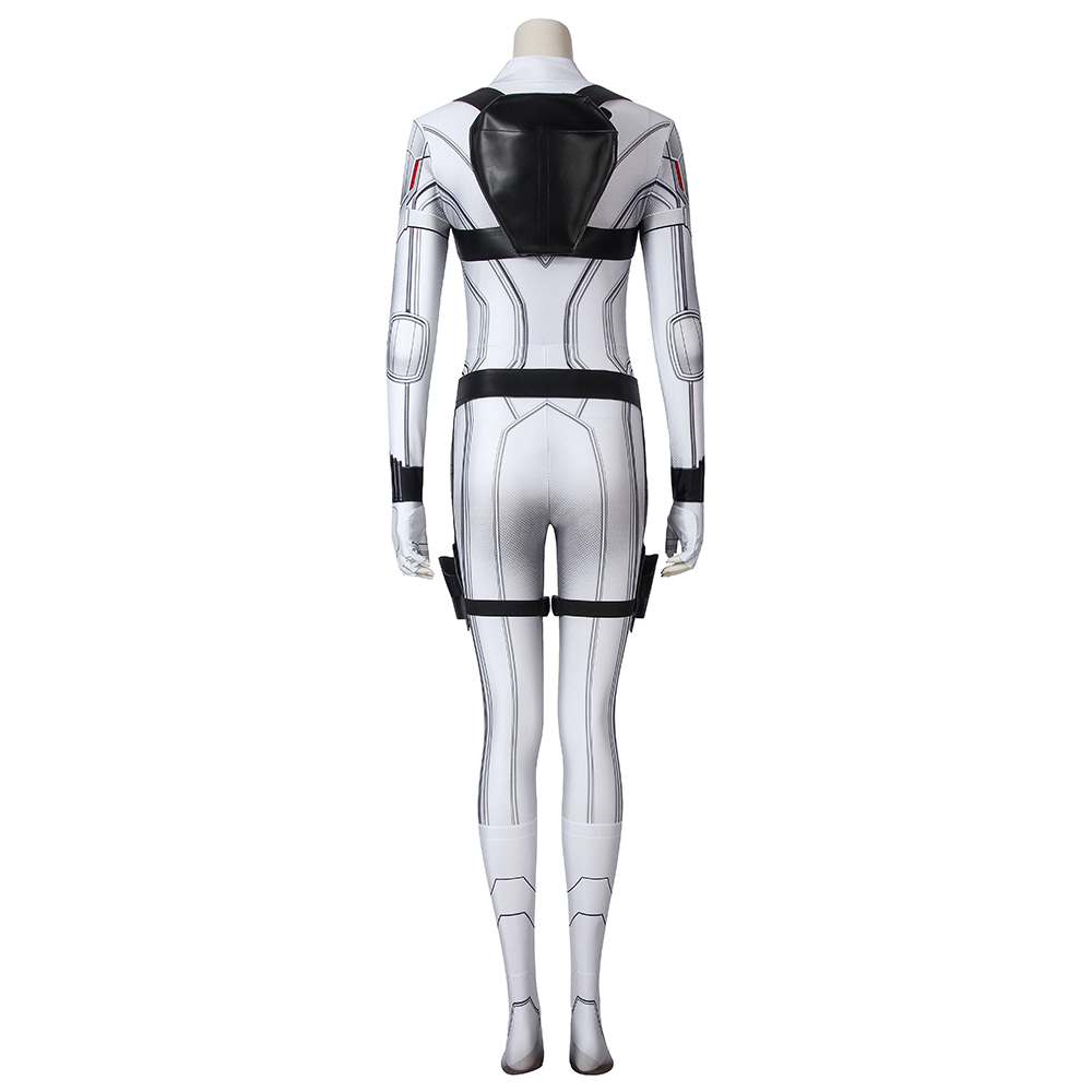 Marvel Movie Black Widow Natasha Romanoff  White suit Cosplay Costume J19046BA