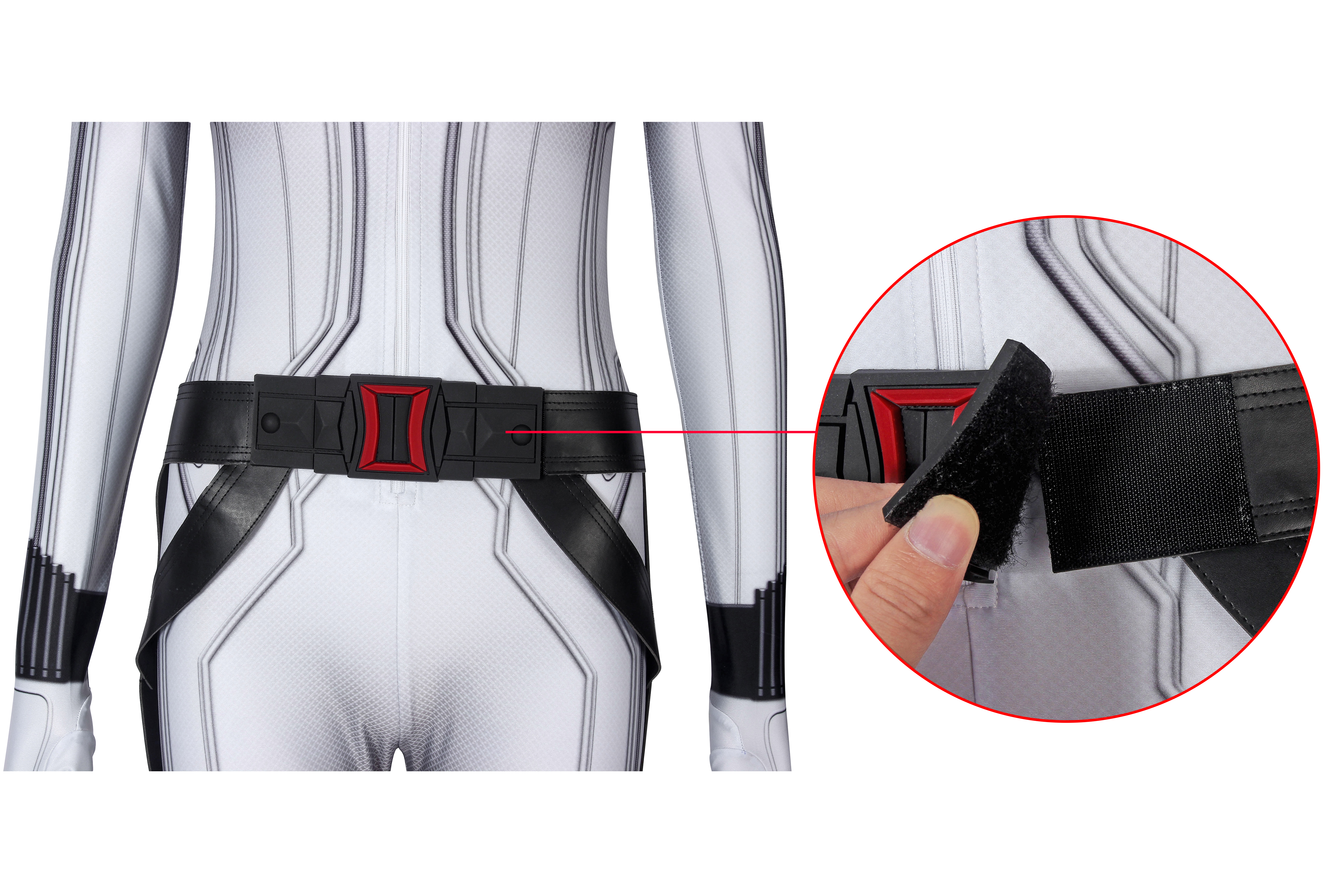 Marvel Movie Black Widow Natasha Romanoff  White suit Cosplay Costume J19046BA