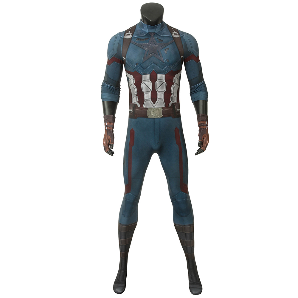 Marvel Movie Avengers 3 Infinity War Captain America Steve Rogers Cosplay Costume Halloween Costume Sets J4194