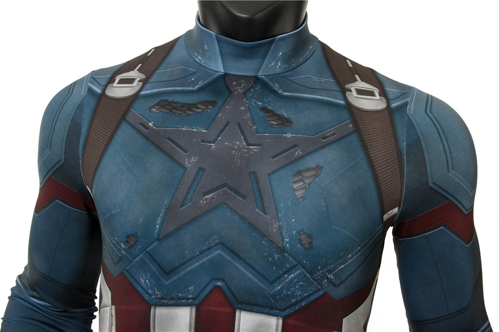 Marvel Movie Avengers 3 Infinity War Captain America Steve Rogers Cosplay Costume Halloween Costume Sets J4194