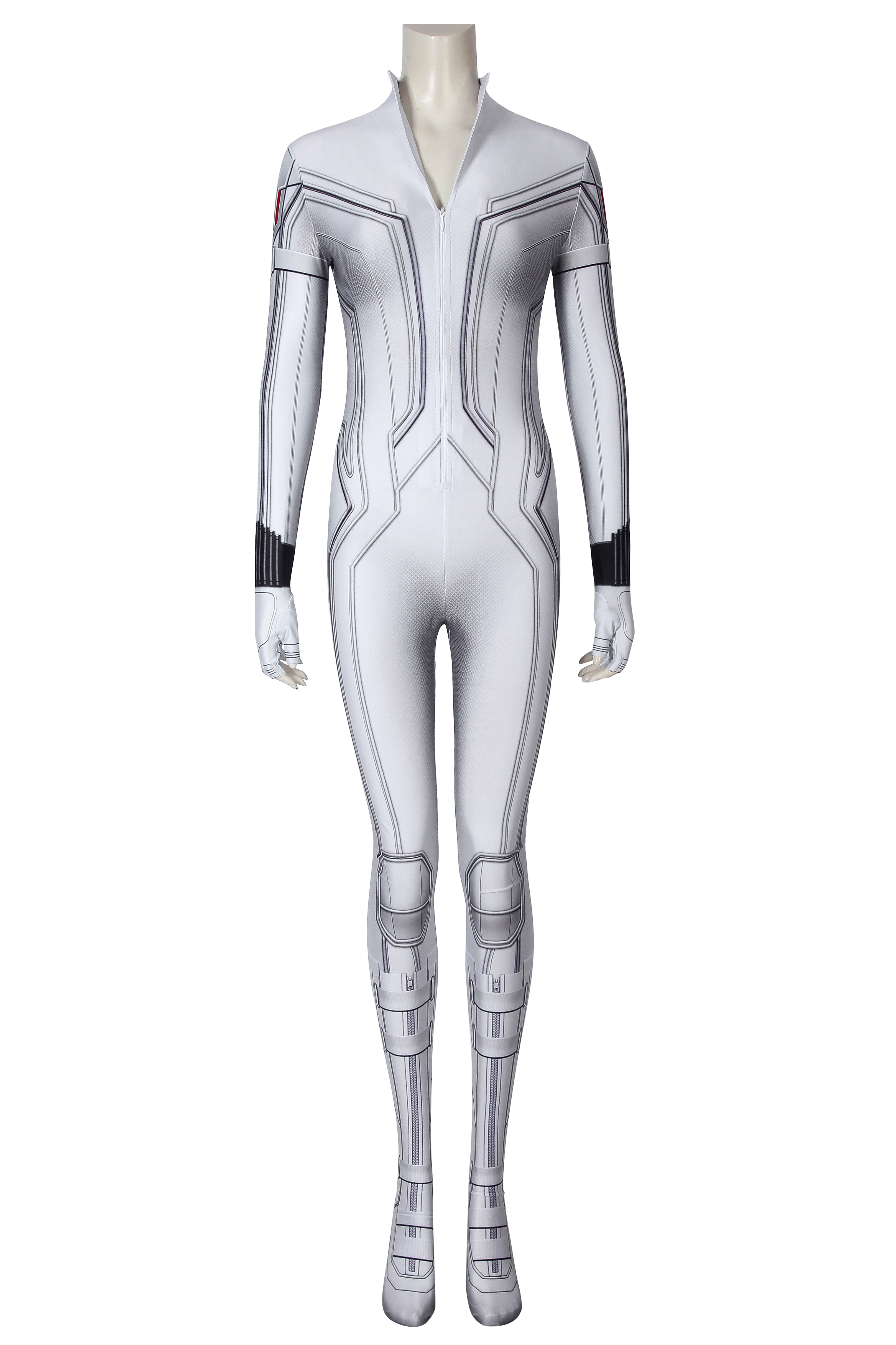 Marvel Movie Black Widow Natasha Romanoff  White suit Cosplay Costume J19046BA