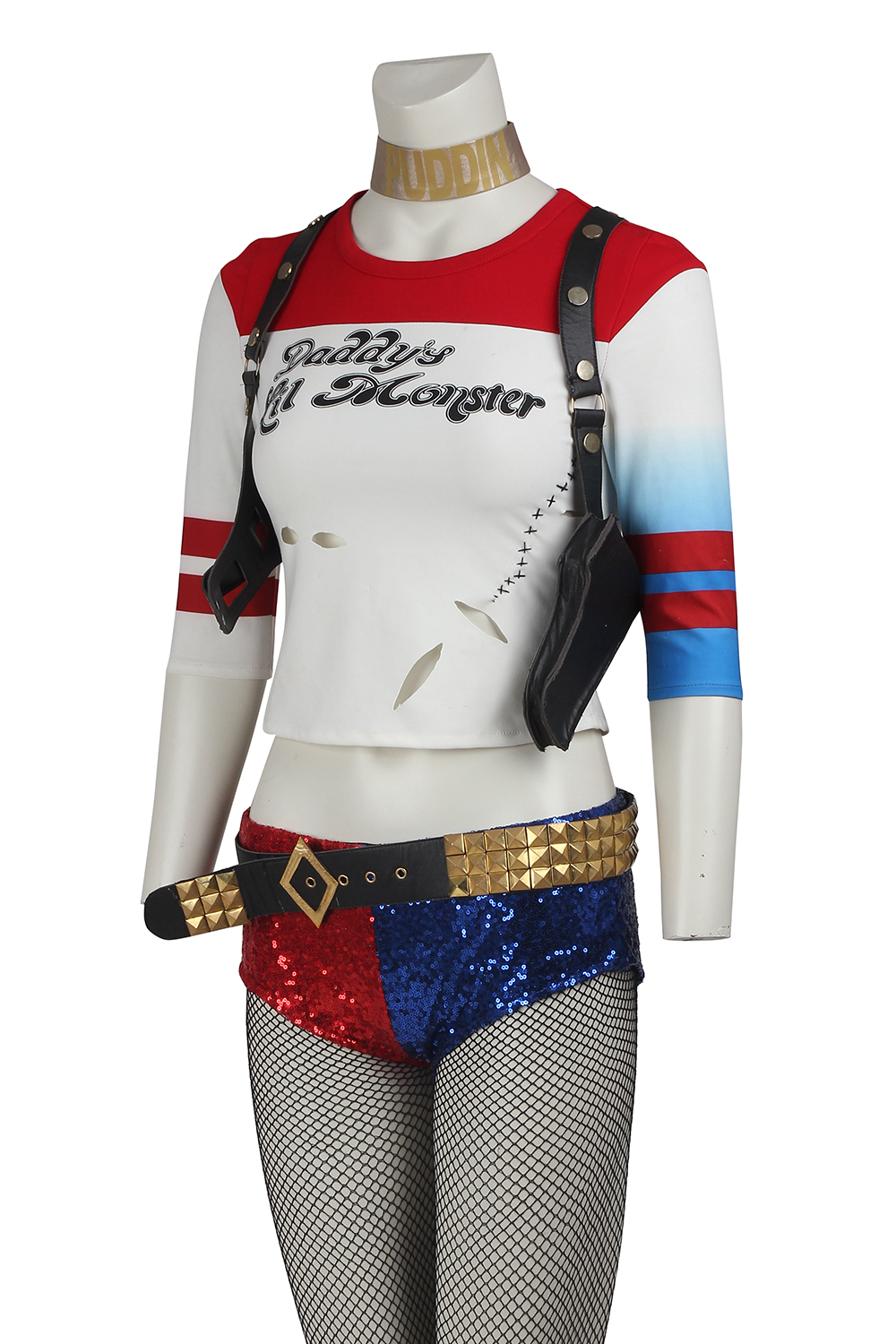 Charades Women's DC Suicide Squad Harley Quinn Costume  Cosplay for Adults Movie 3391-1