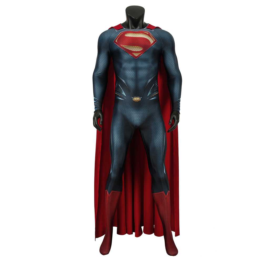 DC Movie  Superman Man of Steel Superman Clark Kent Cosplay Costume Halloween Costume Sets (Without Shoes) J4300