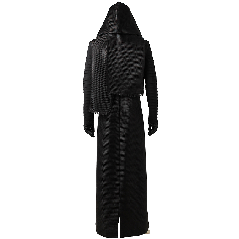 Star Wars 7:The Force Awakens Kylo Ren Adult Jedi Cosplay Costume Black Cloak Whole Set Adult Medium