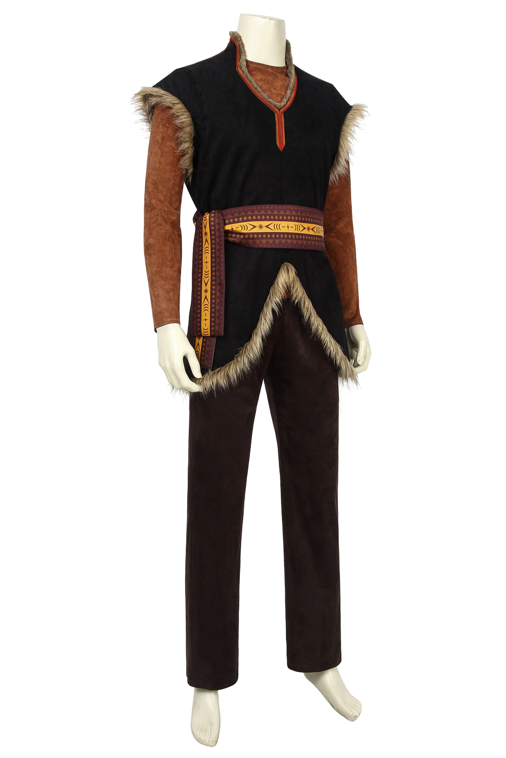  Frozen 2 Kristoff Cosplay Costume Snow Queen Fancy Suit for Adult Halloween Movie 4442