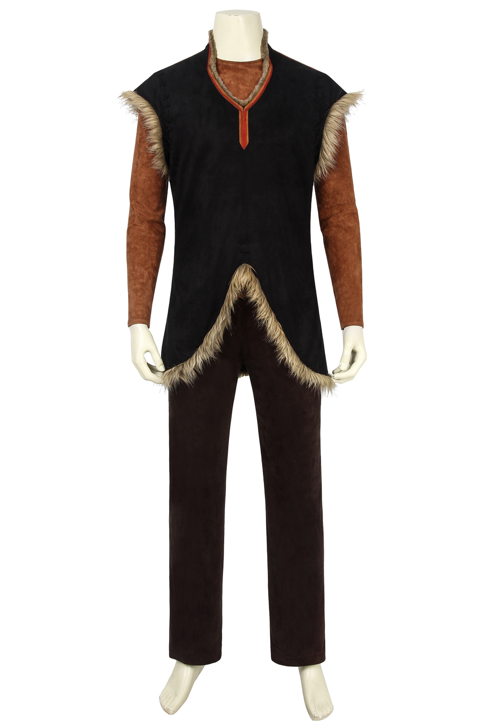  Frozen 2 Kristoff Cosplay Costume Snow Queen Fancy Suit for Adult Halloween Movie 4442