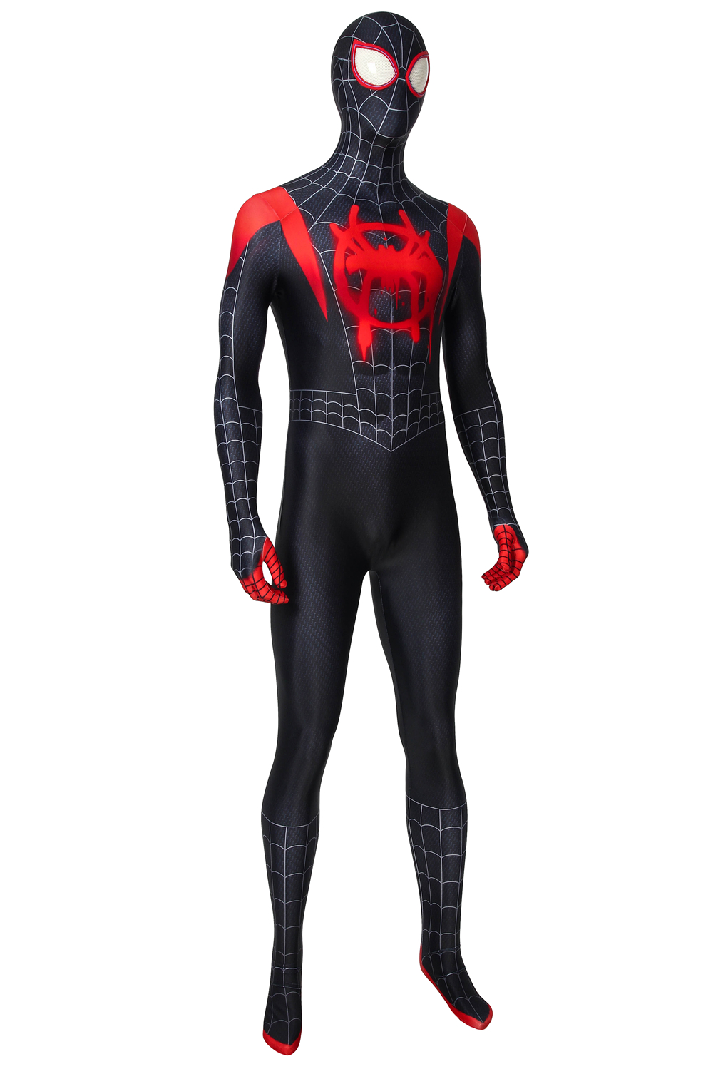 Movie Spider-Man: Into the Spider-Verse  Miles Morales Jumpsuit For Man Cosplay Costume Halloween Costume Sets J4435 