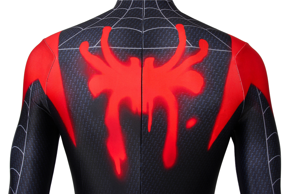 Movie Spider-Man: Into the Spider-Verse  Miles Morales Jumpsuit For Man Cosplay Costume Halloween Costume Sets J4435 