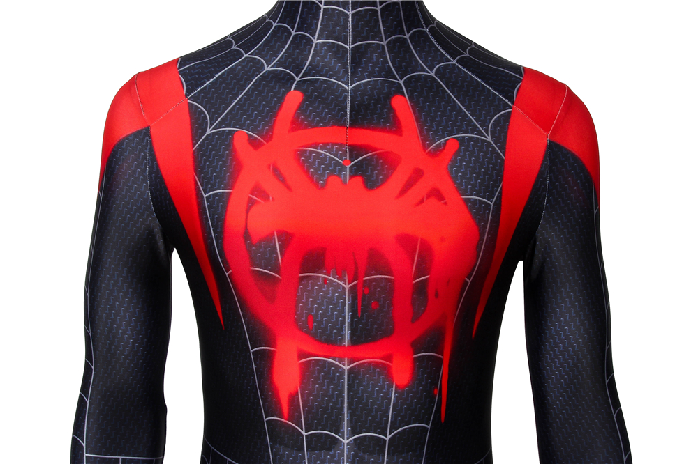 Movie Spider-Man: Into the Spider-Verse  Miles Morales Jumpsuit For Man Cosplay Costume Halloween Costume Sets J4435 