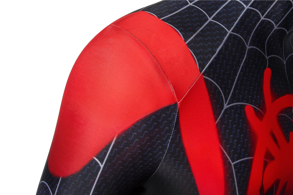 Movie Spider-Man: Into the Spider-Verse  Miles Morales Jumpsuit For Man Cosplay Costume Halloween Costume Sets J4435 
