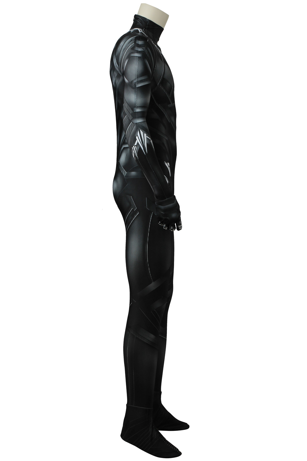 New Black Panther T'Challa Cosplay Costume Wakanda King Jumpsuit Men Fancy Dress