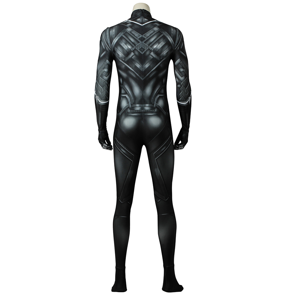 New Black Panther T'Challa Cosplay Costume Wakanda King Jumpsuit Men Fancy Dress